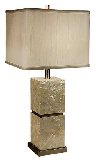 Thumprints Seaside Designer Table Lamp with Square Shade